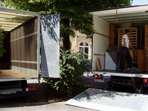 Alles für Umzug bereit